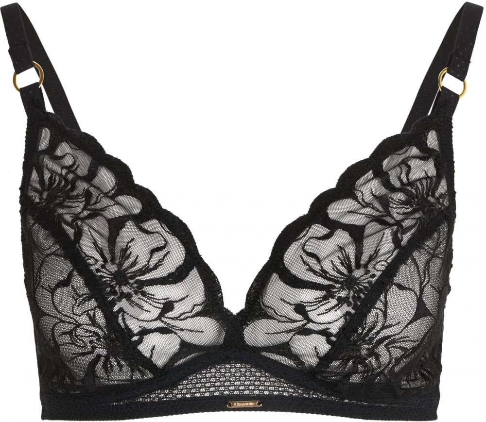 Chantelle Podprsenka 'FLEURS'  čierna