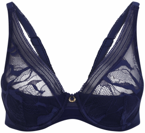 Chantelle Podprsenka 'TRUE LACE'  indigo / zlatá