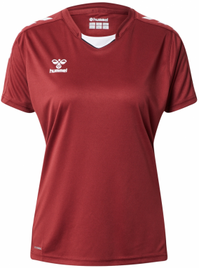 Hummel Dres  vínovo červená / biela