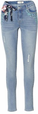 KOROSHI Džínsy  modrá denim