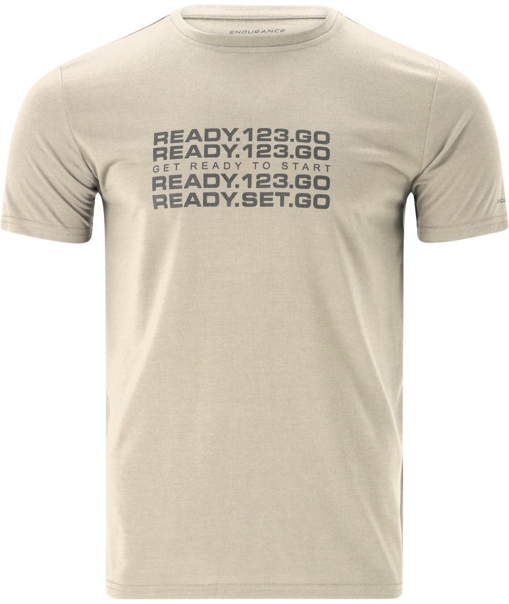 ENDURANCE Funkčné tričko 'Paikaer'  béžová / čierna