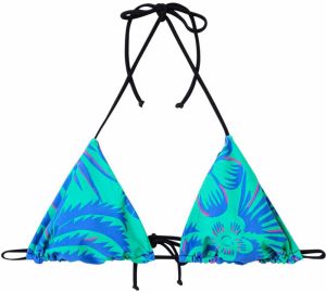 Desigual Bikinový top 'Rush'  kráľovská modrá / nefritová / ružová / čierna