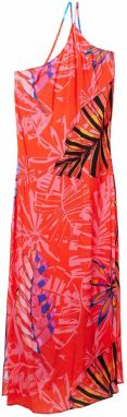 Desigual Letné šaty 'Kawai'  modrá / neónovo oranžová / ružová / čierna