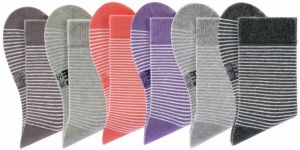 H.I.S Ponožky  sivá / fialová / červená / čierna