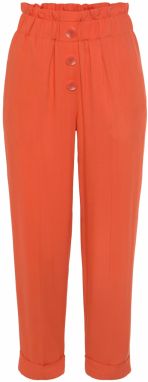 LASCANA Plisované nohavice  oranžová