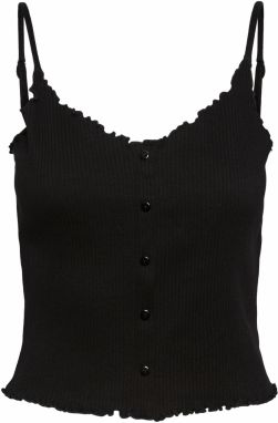 PIECES Top 'Nukisa'  čierna
