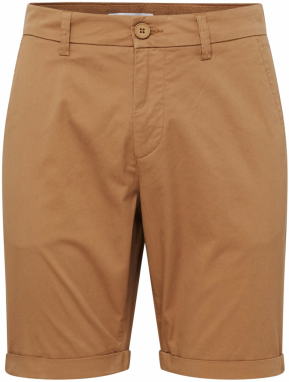 KnowledgeCotton Apparel Chino nohavice 'Chuck'  sépiová