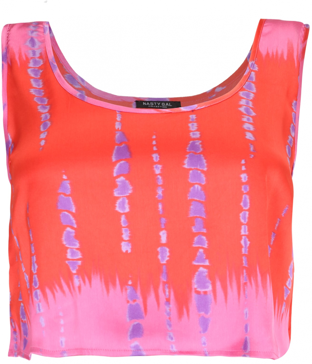 Nasty Gal Plus Top  fialová / orchideová / červená