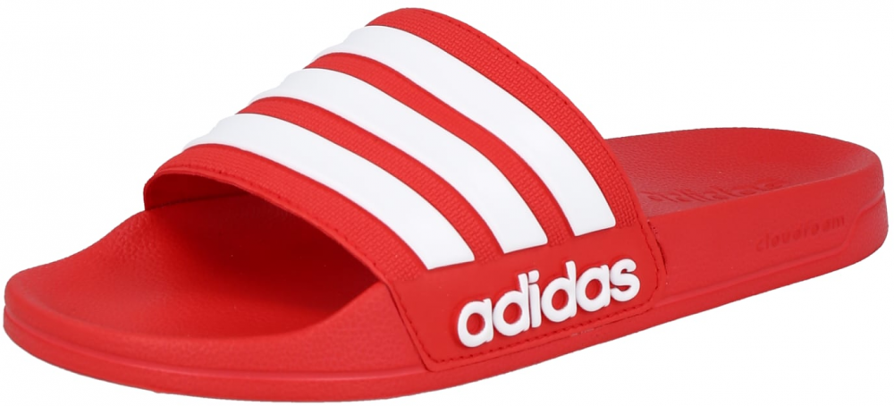 ADIDAS SPORTSWEAR Šľapky 'Adilette'  červená / biela