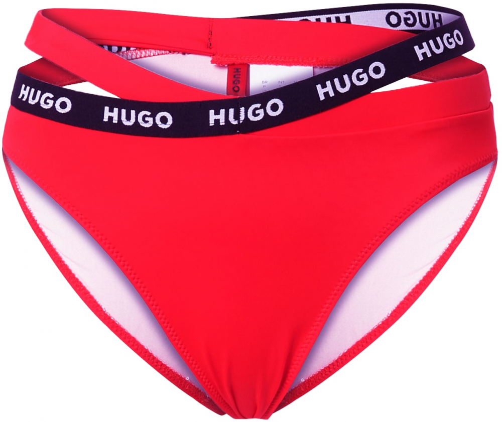 HUGO Bikinové nohavičky  svetločervená / čierna / biela