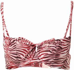 Hunkemöller Bikinový top 'Brazil'  farba lesného ovocia / pastelovo ružová / červená