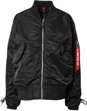 ALPHA INDUSTRIES Prechodná bunda  červená / čierna / biela