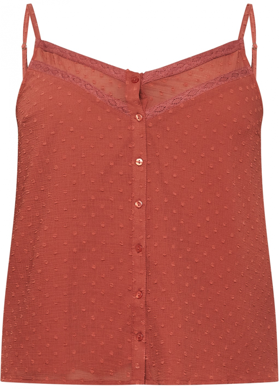 ABOUT YOU Curvy Top 'Tania'  hrdzavo červená