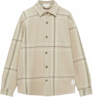 Pull&Bear Košeľa  tmavobéžová