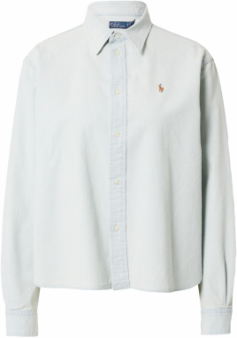 Polo Ralph Lauren Blúzka  svetlomodrá / hnedá