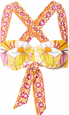 River Island Bikinový top  zmiešané farby / oranžová