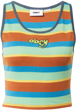 Obey Top 'MIA'  azúrová / okrová / žltá / mätová