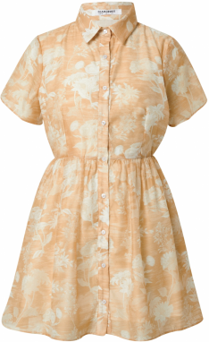 GLAMOROUS Košeľové šaty  krémová / piesková