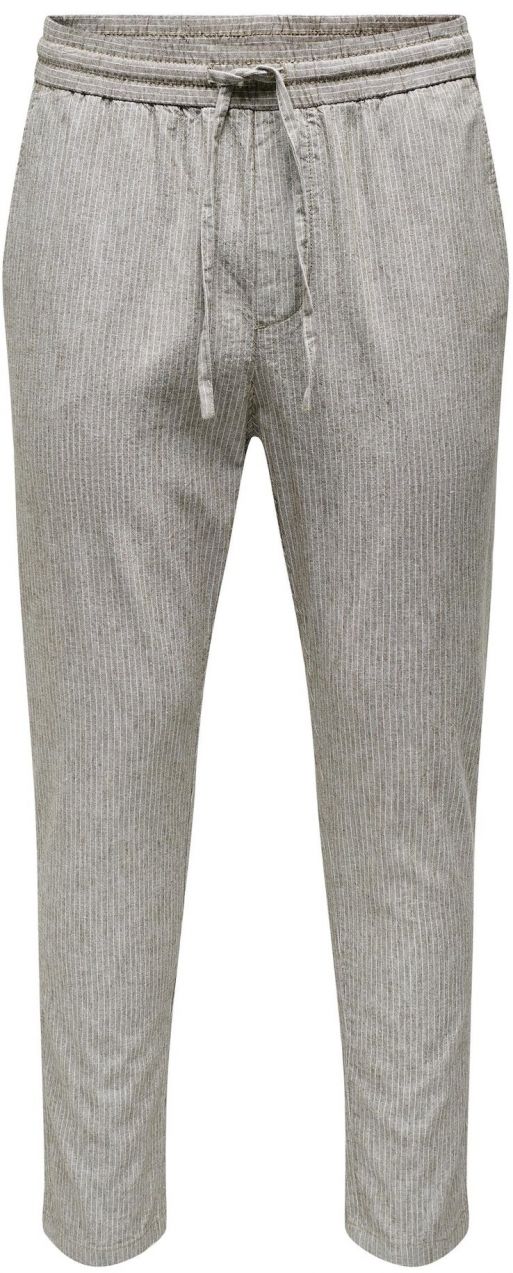 Only & Sons Nohavice 'Linus'  hnedá / šedobiela