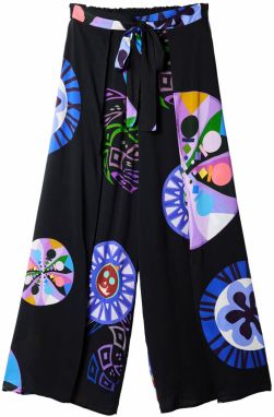 Desigual Nohavice  zmiešané farby / čierna