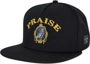Cayler & Sons Čiapka 'Praise the Chronic'  modrosivá / zlatá žltá / čierna / biela