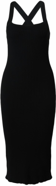 Monki Pletené šaty  čierna