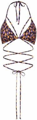 LSCN by LASCANA Bikinový top 'Lavista'  fialová / oranžová / čierna