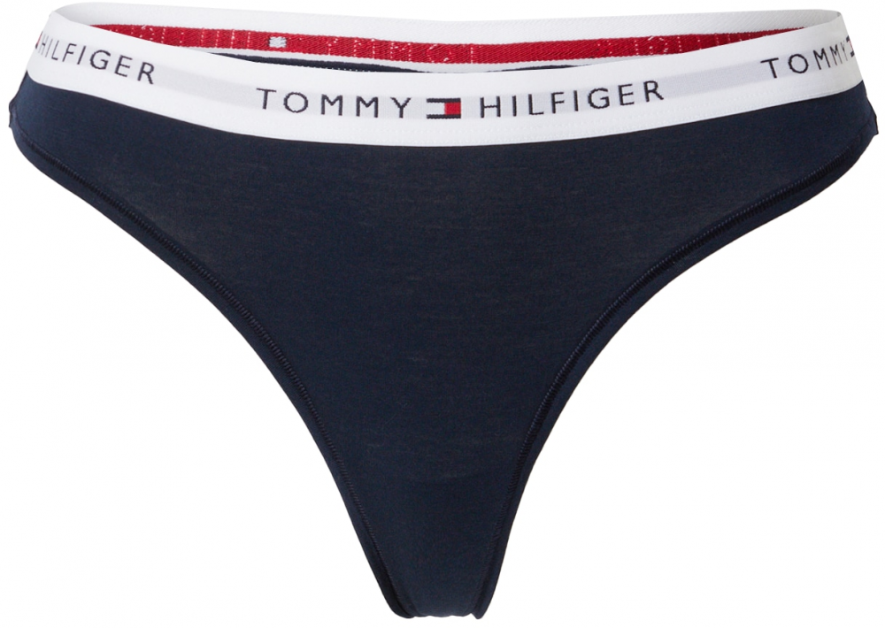 Tommy Hilfiger Underwear Tangá  námornícka modrá / červená / šedobiela