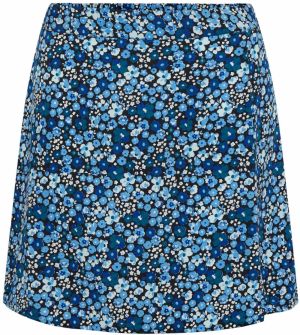 Pieces Petite Sukňa 'Bolette'  námornícka modrá / svetlomodrá / čierna / biela