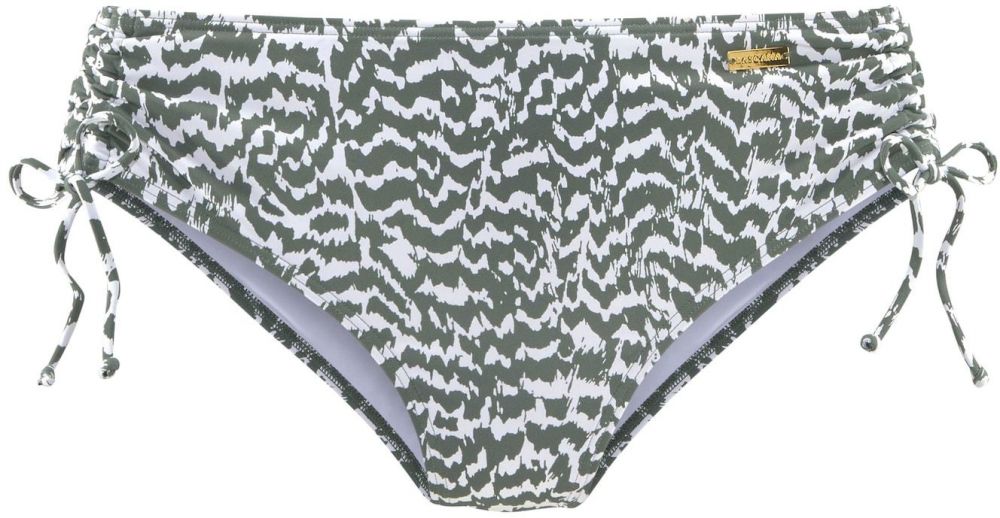 LASCANA Bikinové nohavičky  olivová / biela