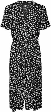 VERO MODA Košeľové šaty 'Vica'  svetlomodrá / čierna / biela