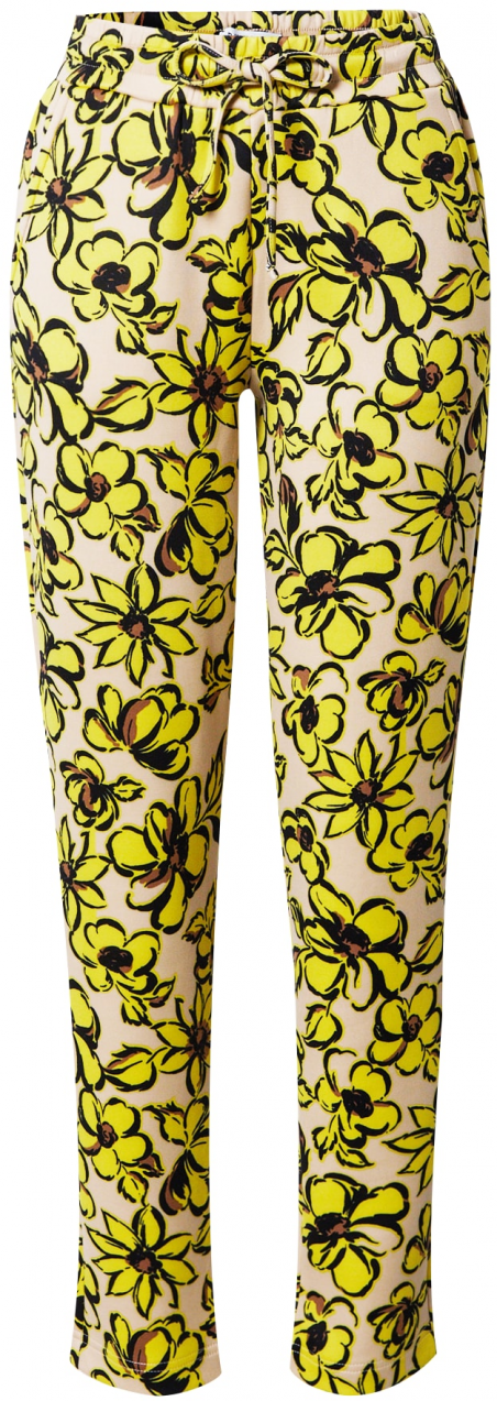 b.young Nohavice 'SELAH'  citrónová / olivová / čierna