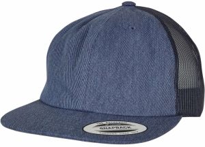 Flexfit Čiapka 'Denim Trucker'  modrá denim / biela