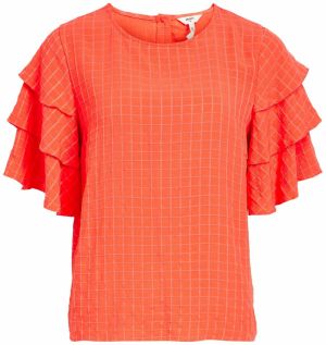 OBJECT Blúzka 'VIVA'  oranžovo červená
