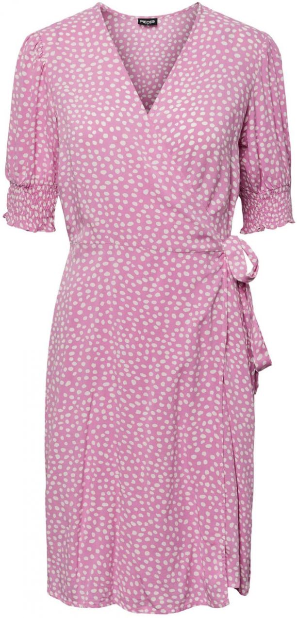 Pieces Tall Šaty 'Tala'  orchideová / biela