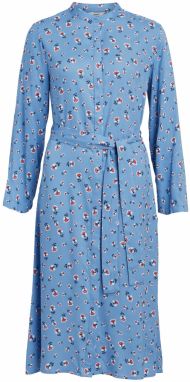 OBJECT Košeľové šaty 'Ditta'  svetlomodrá / tmavomodrá / červená / biela