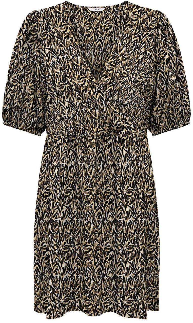 ONLY Šaty 'ZORA'  piesková / hnedá / biela