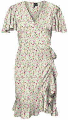 VERO MODA Šaty 'Emma'  pastelovo žltá / mätová / ružová / biela