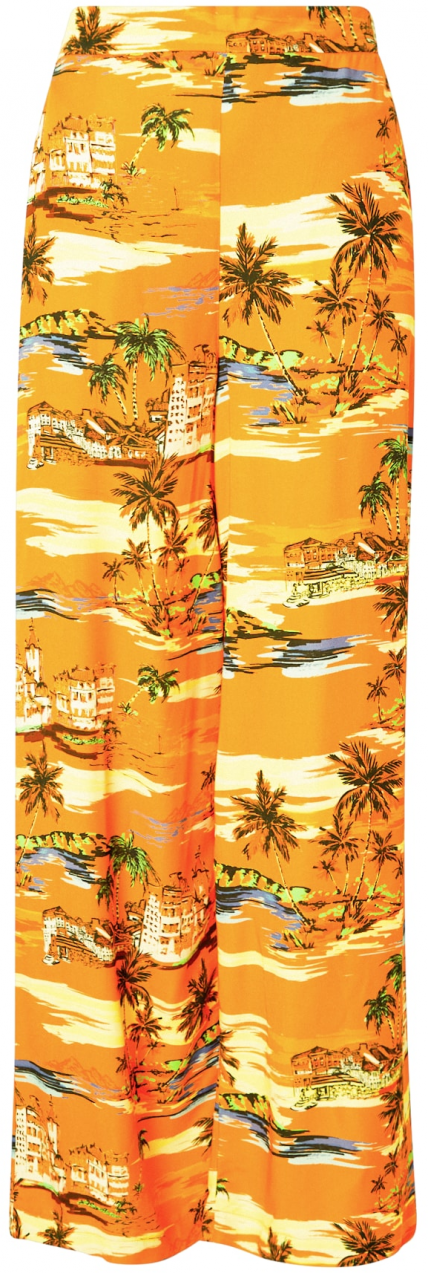 Nasty Gal Nohavice  žltá / zelená / oranžová