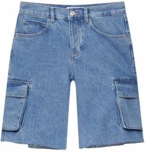 Pull&Bear Rifľové kapsáče  modrá denim