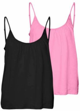 VERO MODA Top 'LUNA'  svetloružová / čierna