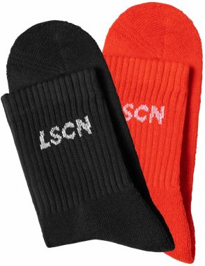 LSCN by LASCANA Ponožky  červená / čierna / biela