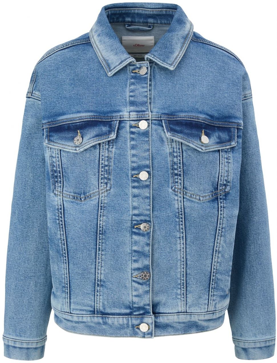 s.Oliver Prechodná bunda  modrá denim