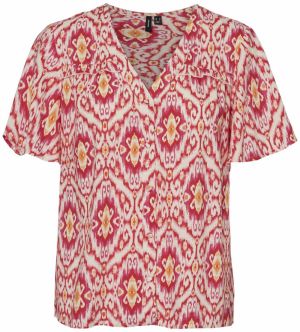 VERO MODA Blúzka 'Sifa'  tmavožltá / ružová / rosé