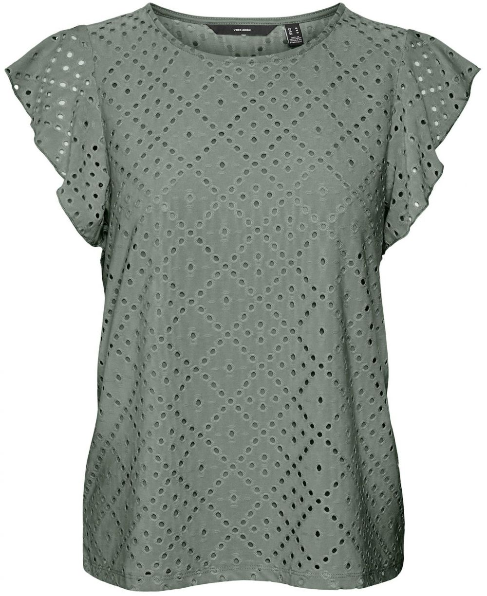 VERO MODA Blúzka 'Tassa'  tmavozelená