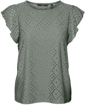 VERO MODA Blúzka 'Tassa'  tmavozelená