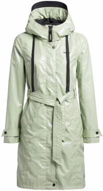 khujo Prechodný kabát 'Alecia'  pastelovo zelená / čierna