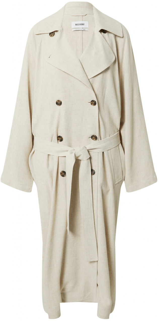 WEEKDAY Letný kabát 'Julie'  šedobiela