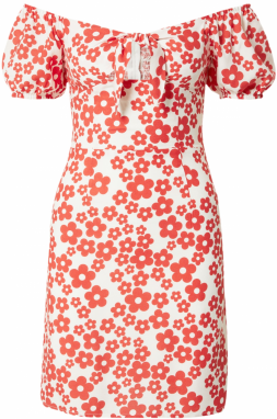 GLAMOROUS Letné šaty  červená / biela