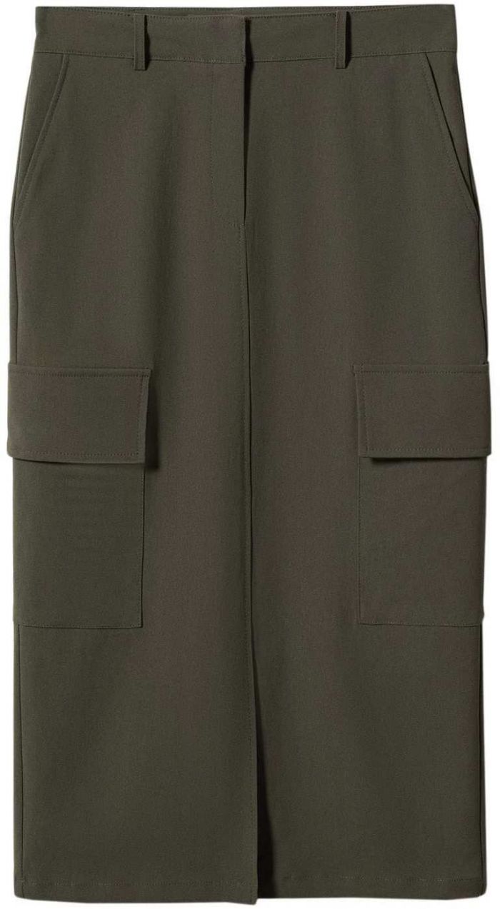 MANGO Sukňa 'Odile'  kaki